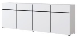 Komoda Cross - bijela/bijela-crna - 249WMY25