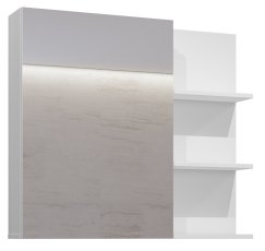 Zidni ormarić s ogledalom Irvine - bijeli - 309WNP20