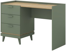 Radni stol Scandi - zbledelo zeleno oljen hrast/zbledelo zeleno