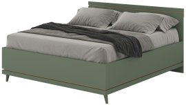 Krevet Scandi 180x200 cm - zbledelo zeleno oljen hrast/zbledelo zeleno