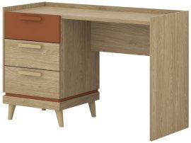 Radni stol Scandi - oljen hrast/oljen hrast-opeka