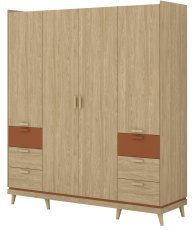 Ormar Scandi 2 - oljen hrast/oljen hrast-opeka