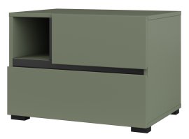 Noćni ormarić Cross S - zelena/zeleno-crna - 24GWMY22