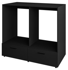 Ormar za perilicu rublja s 2 ladice Roza - crni oniks - 30W3NO65