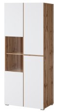 Vitrina Cross - hrast votan/bijela - 24N9MY12
