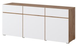 Komoda Cross - hrast votan/bijela - 24N9MY43