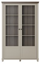 Helvetia meble - Vitrina dvokrilna Evora - svijetlo bež/svijetlo bež/hrast dunin - 24D1JU13