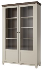 Vitrina dvokrilna Evora - svijetlo bež/svijetlo bež/hrast dunin - 24D1JU13