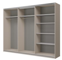 Helvetia meble - Garderobni ormar s kliznim vratima Cube 270 - kašmir/kašmir/congo - 24KCOF69