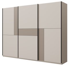 Garderobni ormar s kliznim vratima Cube 270 - kašmir/kašmir/congo - 24KCOF69