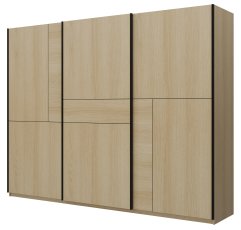 Garderobni ormar s kliznim vratima Cube 270 - hrast lindberg - 24LGOF69