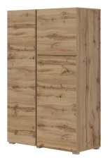 Visoka komoda Asymetric - hrast wotan - 24N0OA46
