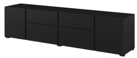 TV komoda Asymetric - crni oniks - 24W3OA39