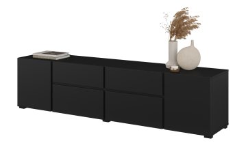 TV komoda Asymetric - crni oniks - 24W3OA39