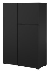Visoka komoda Asymetric - crni oniks - 24W3OA46
