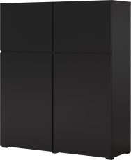 Visoka komoda Cross - crni oniks - 24W3MY76