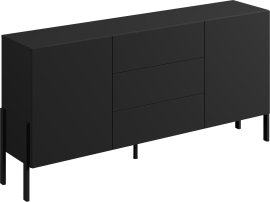 Komoda Jukon 3D - crni oniks - 24W3ND26