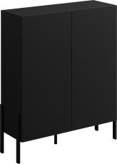 Visoka komoda Jukon - crni onyx - 24W3ND42