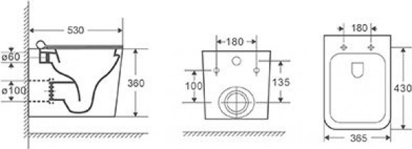 Karag - WC školjka LT 057 rimless