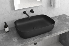 Umivaonik LT 2143-P crna mat 