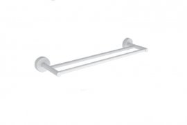 Dvostruki držač za ručnike 60 cm Uno Bianco