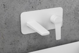 Mješalica za umivaonik Andare Bianco zidna
