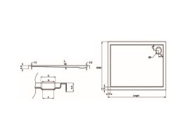 Karag - Tuš kada New Flat 18 - 80x170 cm