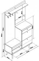 Piaski - Set za predsoblje Primo