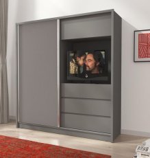Piaski - Ormar s kliznim vratima TV 200 - graphite