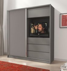 Ormar s kliznim vratima TV 200 - graphite