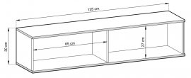 TV element Oro RTV-135 MDF - crna