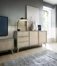 Široka komoda Forest KSZ158 - eukaliptus/scandi 