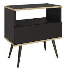 Noćni ormarić Oro S-54 - crna