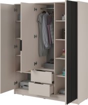 Piaski - Ormar Nelly 3D s ogledalom - kašmir