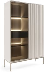 Visoka vitrina Sento WTSZ104 – kašmir