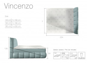 Eltap - Boxspring krevet Vincenzo - 180x200 cm