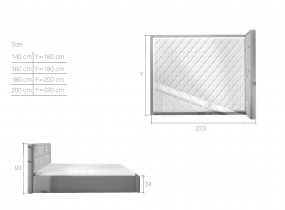 Eltap - Krevet Latina s metalnom konstrukcijom - 160x200 cm