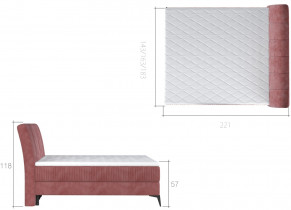 Eltap - Boxspring krevet Aderito - 140x200 cm