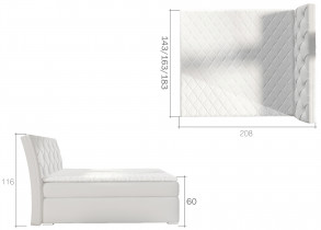 Eltap - Boxspring krevet Balvin 160x200 cm