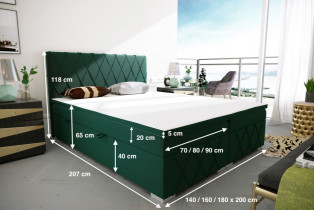 Laverto - Boxspring krevet Royal