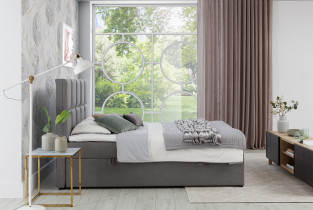 Eltap - Boxspring krevet Glossy - 140x200 cm
