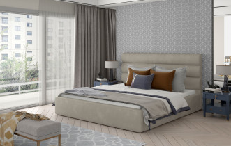 Eltap - Krevet Caramel s drvenim okvirom - 200x200 cm