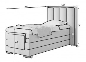 Eltap - Boxspring krevet Veros - 90x200 cm