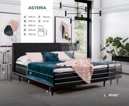 Eltap stock - Krevet Asteria - 160x200 cm (Savana, Soft)