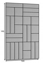 Eltap - Tapecirani paneli Quadratta 120x195
