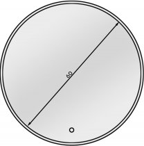 Eltap - loft - LED Ogledalo Elistul A - 60x60cm