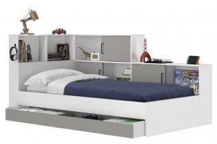 Gami Fabricant Francias - Dječji krevet Erwan - Siva - 90x200 cm