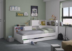 Gami Fabricant Francias - Dječji krevet Erwan - Bijela - 90x200 cm