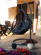 Bello Giardino - Ljuljačka Bellisimo od sivog ratana - LO.010.001