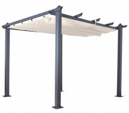 Vrtna nadstrešnica 3x3 m - AC.006.A- siva/siva